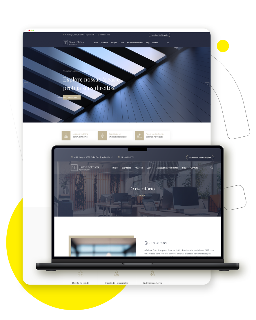 Teles e Teles Advogados Site